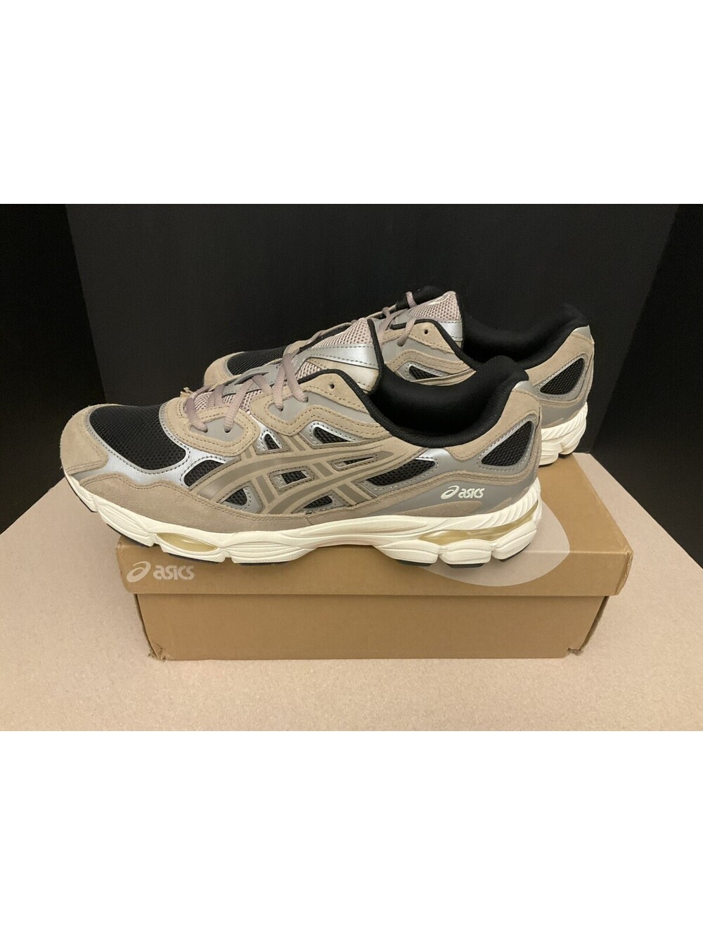New! Mens Asics Gel NYC Black/Greige Athletic Shoes. Size 13. Awesome Shoes! - Picture 7 of 10